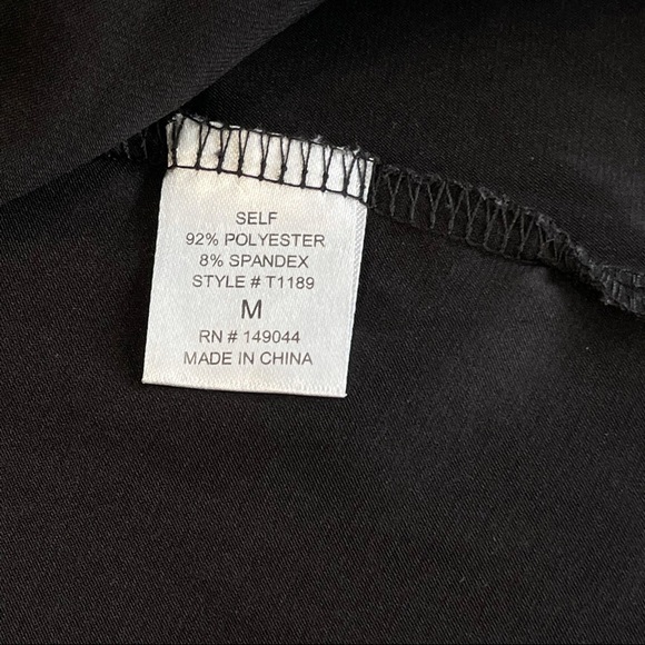 HONEY BUM camisole SOLID BLACK silky sexy LAYERING piece MEDIUM - Picture 6 of 11